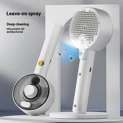 2-in-1 Rechargeable Pet Grooming Brush & Hair Dryer – شحن مجاني في الإمارات 🇦🇪