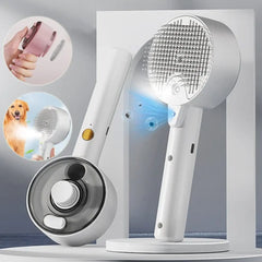 2-in-1 Rechargeable Pet Grooming Brush & Hair Dryer – شحن مجاني في الإمارات 🇦🇪