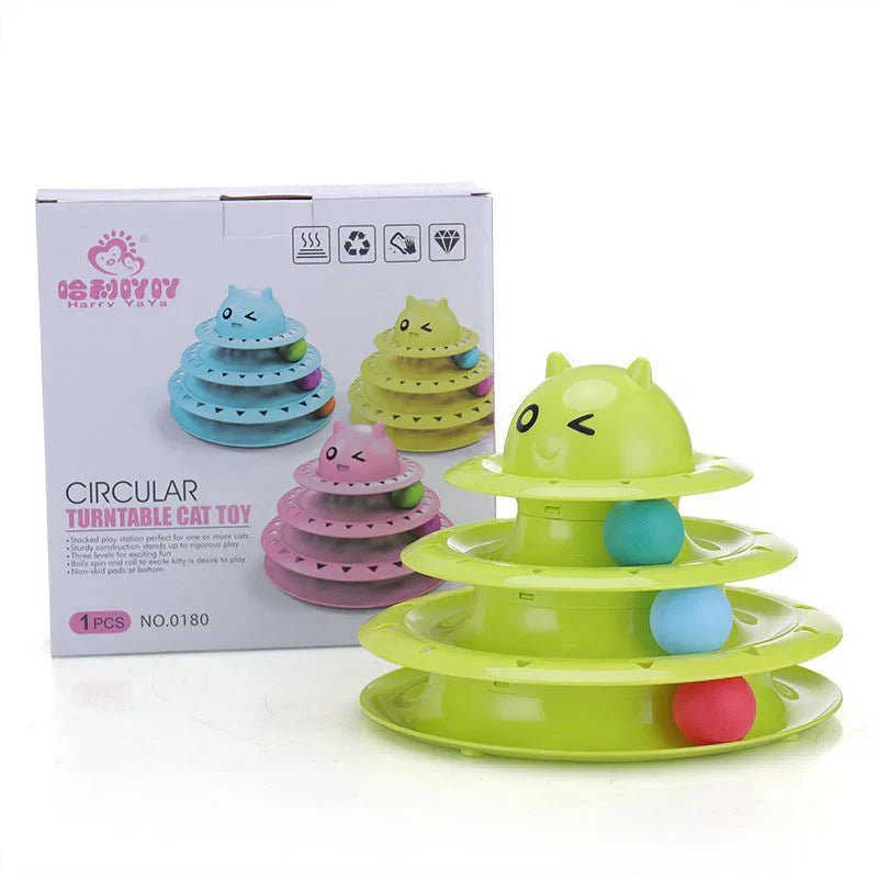 Color Cat Toy Cat Toy Three - layer Round ( UAE Delivery Time: 1 - 3 Day ) - MS - uaeColor Cat Toy Cat Toy Three - layer Round ( UAE Delivery Time: 1 - 3 Day )