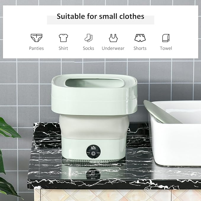 Foldable Mini Laundry Machine ( UAE Delivery Time: 1 - 3 Days ) - MS - uaeFoldable Mini Laundry Machine ( UAE Delivery Time: 1 - 3 Days )