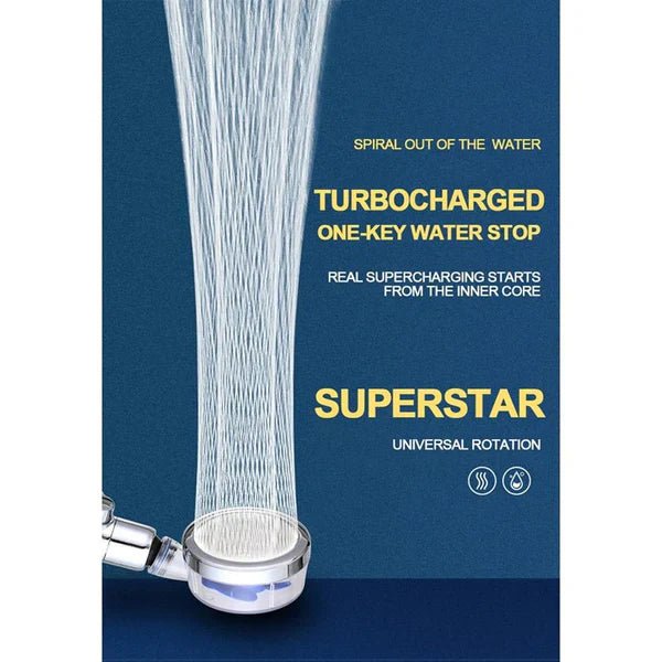 High Pressure Turbocharged Shower Head ( UAE Delivery Time: 1 - 3 Days ) - MS - uaeHigh Pressure Turbocharged Shower Head ( UAE Delivery Time: 1 - 3 Days )