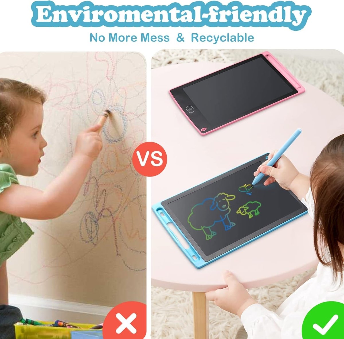 LCD Writing Tablet for Kids ( UAE Delivery Time: 1 - 3 Days ) - MS - uaeLCD Writing Tablet for Kids ( UAE Delivery Time: 1 - 3 Days )