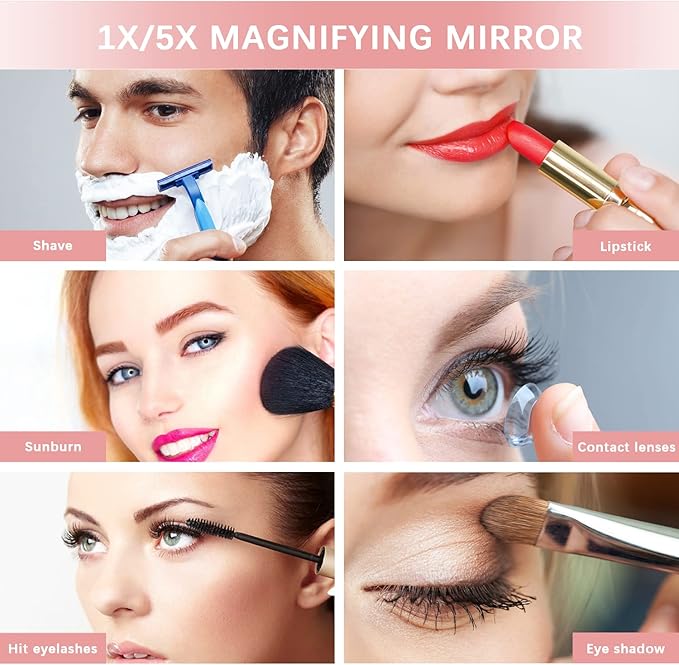 LED Make - up Mirror ( UAE Delivery Time: 1 - 3 Days ) - MS - uaeLED Make - up Mirror ( UAE Delivery Time: 1 - 3 Days )