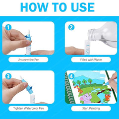Magic Water Painting Book ( UAE Delivery Time: 1 - 3 Days ) - MS - uaeMagic Water Painting Book ( UAE Delivery Time: 1 - 3 Days )
