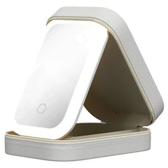 Portable Makeup Storage Box with LED Light Mirror (UAE Delivery Time: 1 - 3 Days) - MS - uaePortable Makeup Storage Box with LED Light Mirror (UAE Delivery Time: 1 - 3 Days)