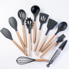 Silicone kitchenware set, 19 - piece - MS - uaeSilicone kitchenware set, 19 - piece