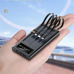 Solar Power Bank 20000mAh, Fast Charging Built in Cable ( UAE Delivery Time: 1 - 3 Days ) - MS - uaeSolar Power Bank 20000mAh, Fast Charging Built in Cable ( UAE Delivery Time: 1 - 3 Days )