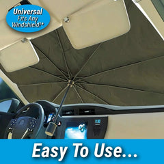 Universal Fit Car Windshield Sun Shade - MS - uaeUniversal Fit Car Windshield Sun Shade
