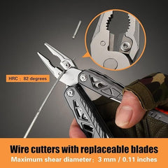 Upgraded 18 in 1 Multitool,Professional Stainless Steel - MS - uaeUpgraded 18 in 1 Multitool,Professional Stainless Steel